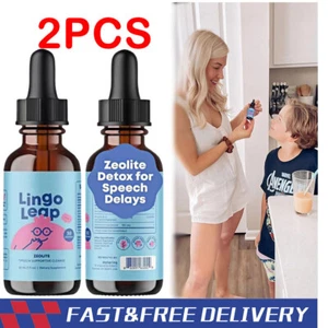 2PCS Lingo Leap Children's Drops - Zeolite Detox for Speech Delays Therapy 30ml - Picture 1 of 12
