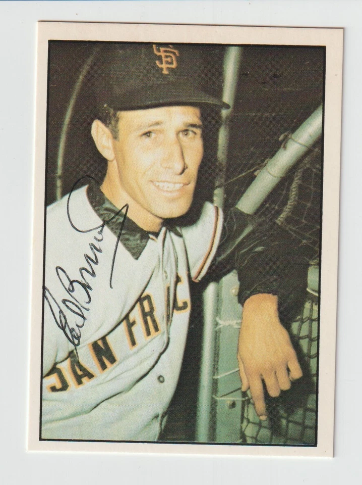 Eddie Bressoud - Signed 1978 TCMA The 1960's Card - San Francisco Giants - Image 1 of 1