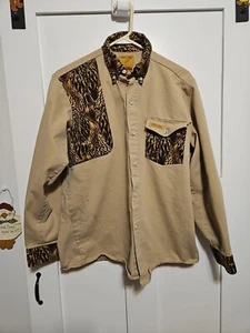 Feather Flage Men’s Ducks In A Row Camo Long Sleeve Button Down Shirt  M READ  - Picture 1 of 16