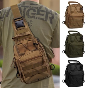 Tactical Military Shoulder Bag Chest Pack Single Shoulder Messenger Bag Rucksack - Picture 1 of 18