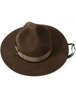 Trooper Brown Drill Sergeant Wool Felt Campaign Hat Size 7-3/4 BY ROTHCO - Picture 1 of 1