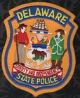 Delaware State Police Patch  Felt Front Cut Edge  NOS