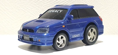 Meiji Japan Exclusive SUBARU LEGACY GT WAGON BLUE pullback model car Approx 5" - Image 1 of 3