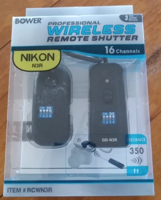 Nikon D90&D80 Wireless Remote Shutter Nikon N3R #RCWN3R 350ft Range - Image 1 of 3