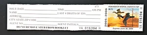 2005 Virginia "Hunter" Duck Stamp, VA18B, hard to find rouletted version * - Picture 1 of 2