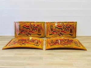 Vintage Wooden Circus Amusement Park Ride Panels 28" x  55" - Picture 1 of 9
