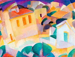 Mallorca Terreno by Leo Gestel A1+ High Quality Canvas Print - Picture 1 of 1