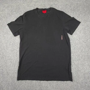 Hugo Boss Shirt Mens MEDIUM Black Short Sleeve Crew Neck T Shirt cotton Size M - Picture 1 of 9