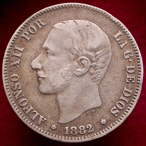 Spain 2 Pesetas 1882 (L0909) - Picture 1 of 2