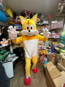 Mascot Costume TAILS of Sonic Mascot cosplay botarga halloween cartoon - Picture 1 of 6