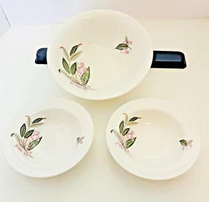 Royal Tunstall 'Blueberry Ash'. 1 Round Serving bowl & 2 Rimmed Cereal Bowls - Picture 1 of 9