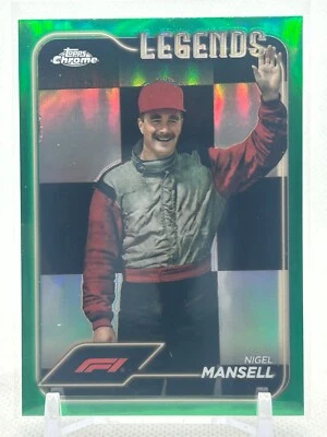 2024 Topps Chrome Formula 1 F1 Legends #194 NIGEL MANSELL  Green /99  SP - Image 1 of 2