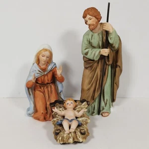 Vintage Homco Porcelain Figurine Nativity Scene Religious Collectible Home Decor - Picture 1 of 14