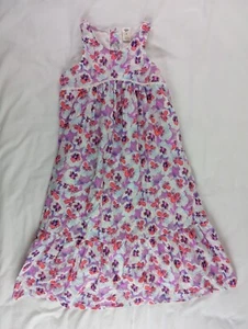 OSHKOSH B’GOSH Girls Size 8 Dress Purple Orange Lined - Picture 1 of 5