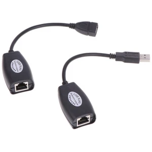 USB UTP Extender Adapter Over Single RJ45 Ethernet CAT5E 6 Cable Up to 150-tz - Bild 1 von 12