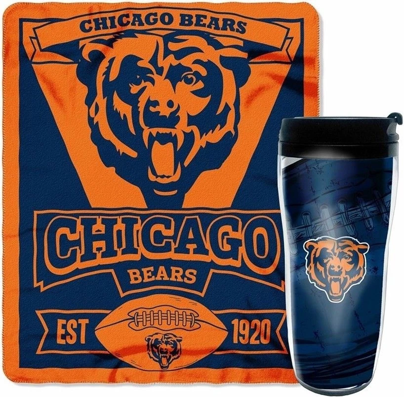 Juego de taza y manta ajustada Chicago Bears  Foto 1 de 1