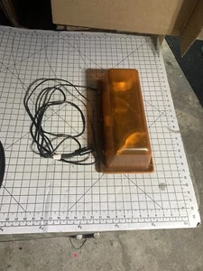 Vintage 12v Dual Bar magnetic Mount Amber Rotating Beacon - Picture 1 of 4