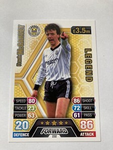 Frank McGarvey Legend - St Mirren FC - SPFL 2013/14 MATCH ATTAX card