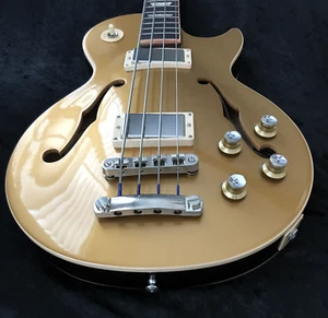 Gibson Memphis ES Les Paul Bass, Gold Top, 4 string with Gibson OHSC - Picture 1 of 11
