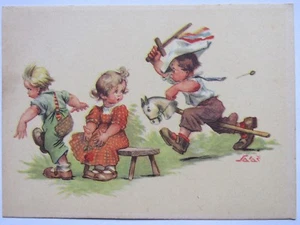 02E16 Tarjeta Postal cpsm 1950 - Humorístico Amourettes de Niños Ilustrador - Bild 1 von 2