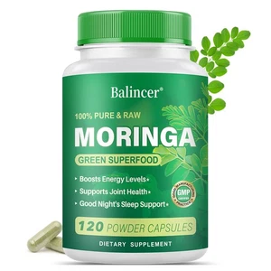 Moringa Powder Capsule,Natural Green Antioxidant Superfood from Pure MoringaLeaf - Bild 1 von 8