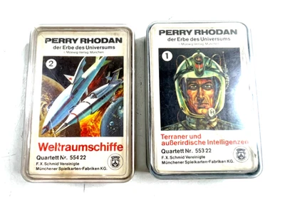 1 and 2 Perry Rhodan Quartet Schmid's Playing Cards Spaceships and Terrans - Image 1 of 4