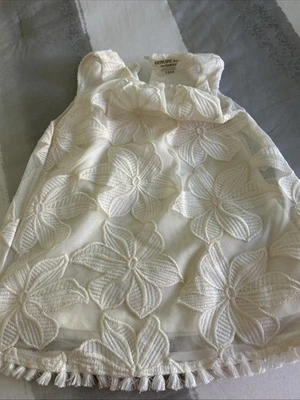 📀 Vestido recto floral marfil OshKosh genuino para niños 28 meses belleza sin mangas Foto 1 de 4