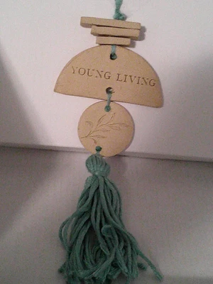 Young Living Clay Diffuser for Essential Oils Hanging Tassel Ornament Hanger - Image 1 of 2