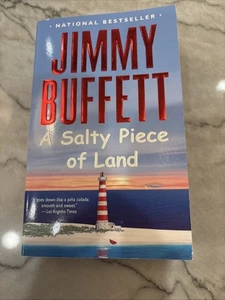 Jimmy Buffett Book A Salty Piece Of Land Novel Coastal Beach Lover - Imagen 1 de 2