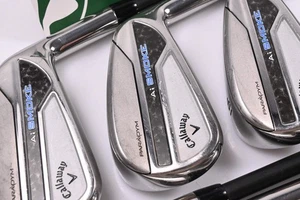 Callaway Paradym Ai Smoke Irons / 4-PW+AW / Regular Flex Cypher 2.0 60 Shafts - Picture 1 of 7