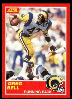 1989 SCORE GREG BELL LOS ANGELES RAMS #190 - Image 1 of 2