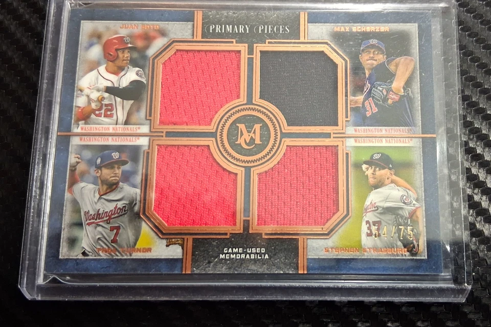 Topps Primary Pieces Four Player Quad Relics 2019 #FPR-SSTS cobre/75 (MEM) Foto 1 de 2