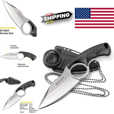 Durable Tactical Knife with High Carbon Steel Blade and Ambidextrous Design - Image 1 of 4