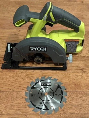 Ryobi One+ 18V 5 1/2 in Circular Saw Cordless Tool Only Model (PCL500B) w/ Blade - Image 1 of 4