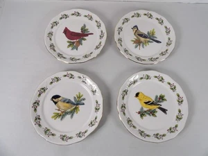 "4 platos Gibson Everyday Christmas Songbirds pan de acebo/postre 6 7/8""" - Imagen 1 de 11
