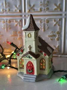 Vintage Ceramic Church for Noma Christmas Village 1995 - Picture 1 of 7