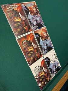 AMAZING SPIDER-MAN #801 & #1 SET TYLER KIRKHAM VIRGIN ALL 3 VARIANTS 2018 SPLASH - Picture 1 of 11