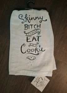 Primitives by Kathy Lol Cotton Tea Dish Towel Entertaining Gift NWT - Picture 1 of 3