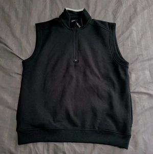 ITS NOT FADED Callaway Golf Mens Gilet Vest Size Large Black Windbreaker - Picture 1 of 7
