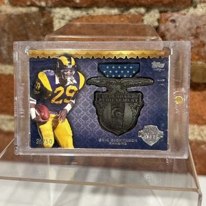 2013 Eric Dickerson RARE /50 JERSEY MEDAL Topps LEGENDARY ACHIEVEMENTS Rams HOF - Picture 1 of 5