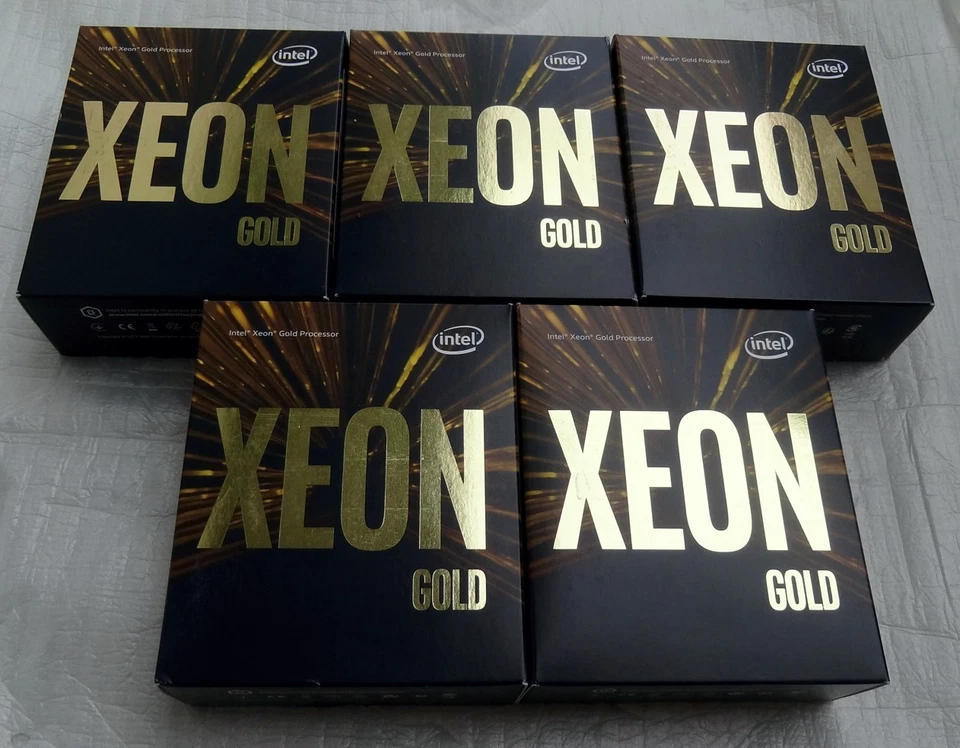 5X Processore Cpu Intel Xeon Gold 6128 6 core 19.25M 3.40 GHz LGA3647 - BOXED - Immagine 1 di 1