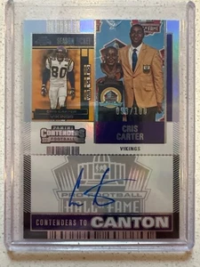 Cris Carter Contenders to Canton Autograph /057/100 2024 Panini Contenders Footb - Picture 1 of 2