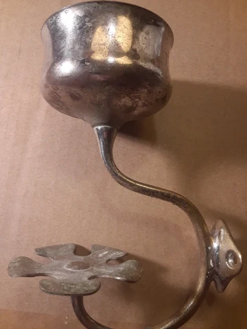 VINTAGE NICKEL PLATED BRASS ART BRASS CO.NY VICTORIAN BATH TOOTHBRUSH CUP HOLDER Cover
