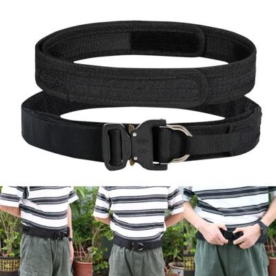 Tactical Belt 1.57 inch Heavy Duty Belt Rigger MOLLE Belt Quick Release  2 Layer - Image 1 of 4