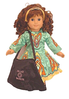 DOLL TOY BOX Doll Clothes 18" Irish Dance Dress Green 6-Piece Fit 18 Inch Girl Dolls