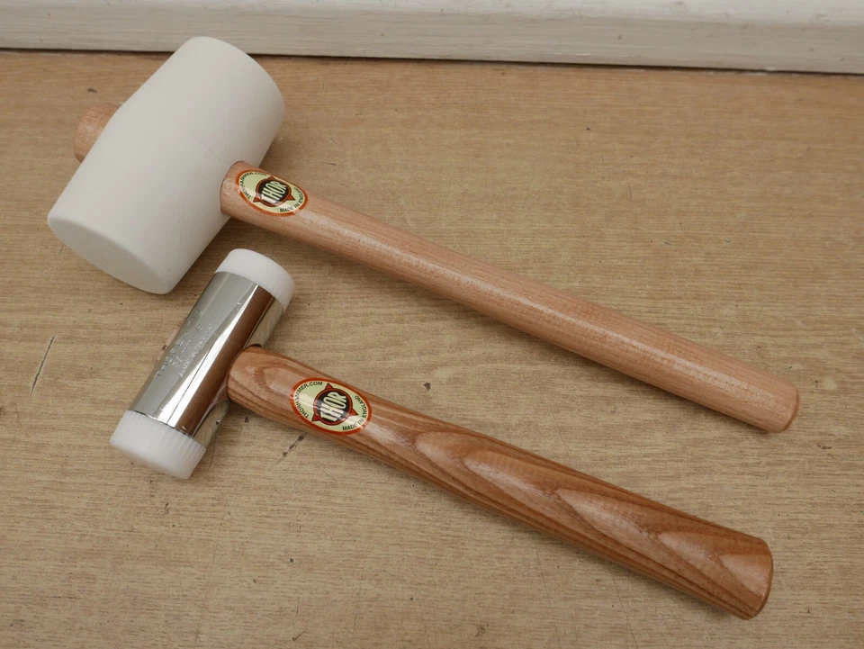 THOR MALLETS WHITE RUBBER 954W + 38MM WOODEN HANDLE NYLON THOREX 712 - Image 1 of 1