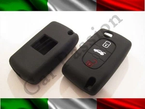 Coquille Clé Cover Peugeot Silicone 407 408 307 308 107 207 Clé Shell 3 Touches - Picture 1 of 1