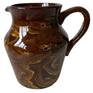 Kensington, englische, marmorierte, Keramik, Tigerware Kanne, braun - Bild 1 von 7