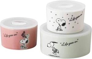 Juego de Botes Redondos PEANUTS Snoopy Temporada 3 13cm + 9.5cm × 2 Cerámica Multicolor - Imagen 1 de 1
