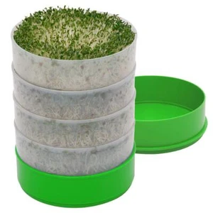 Deluxe Seed Sprouter with 4 Growing Trays and 1 Seed Packets, (Alfalfa Seeds)... - Picture 1 of 6